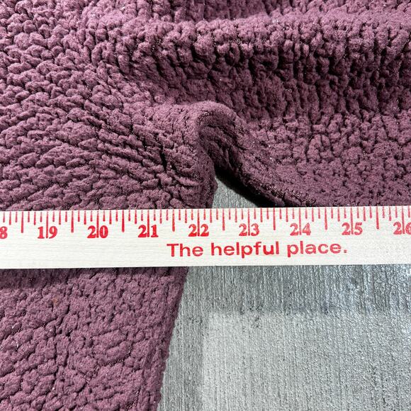 Marc New York Sherpa Zip Hoodie Plum Large Fleece Jacket - Picture 7 of 8